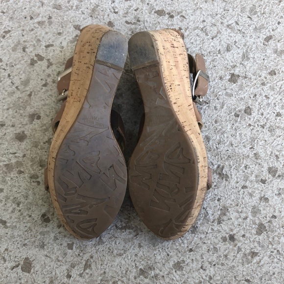 Nine West Entireo Faux Leather Sandal Wedges - Picture 7 of 7